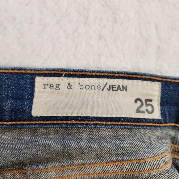 Rag & Bone Raw Hem Ankle Jeans Sz 25 - Picture 8 of 9